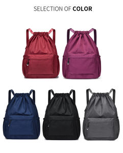 Sacs de sport en vrac écologiques personnalisés en usine avec cordon de serrage pour le stockage en salle de sport/le sport, la course à pied en plein air/la natation, l'entraînement, sac en gros - Product Image 6