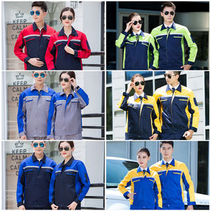 <span class=keywords><strong>Ropa</strong></span> de trabajo de manga larga de verano para uso en T/C, chaqueta para hombre, traje de trabajo ligero, uniforme de taller de fábrica - Product Image 3