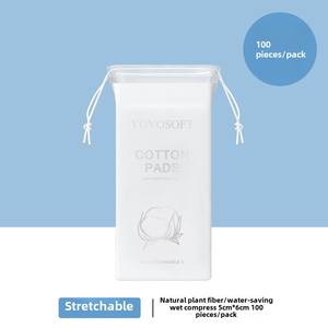 Toalla facial de algodón con patrón redondo de compresa húmeda de <span class=keywords><strong>momia</strong></span> de comercio exterior, estirable y ahorradora de agua para limpieza de <span class=keywords><strong>maquillaje</strong></span> - Product Image 2