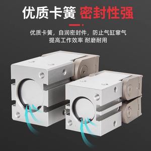 Cilindro Neumático Magnético Rotatorio MHW2 con Cuerpo de Aluminio, Apertura y Cierre de 180 Grados, Modelo Estándar - Product Image 3