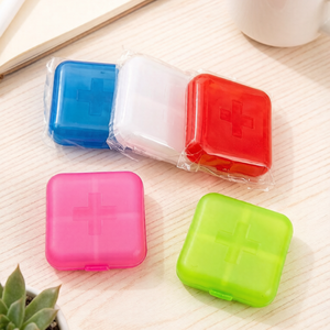 Portable Eco-Friendly PP Plastic Medicine Box Small Compartment Pill Organizer Durable Plastic <b>Storage</b> Boxes - Product Image 2