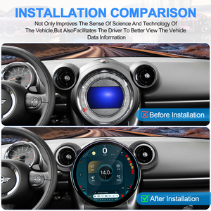 วิทยุติดรถยนต์ระบบแอนดรอยด์ Navihua ขนาด 11.7 นิ้ว รองรับ Wireless CarPlay ระบบนำทาง GPS เครื่องเล่นมัลติมีเดีย สำหรับรถยนต์ BMW MINI R56 R60 ปี 2007-2011 - Product Image 2