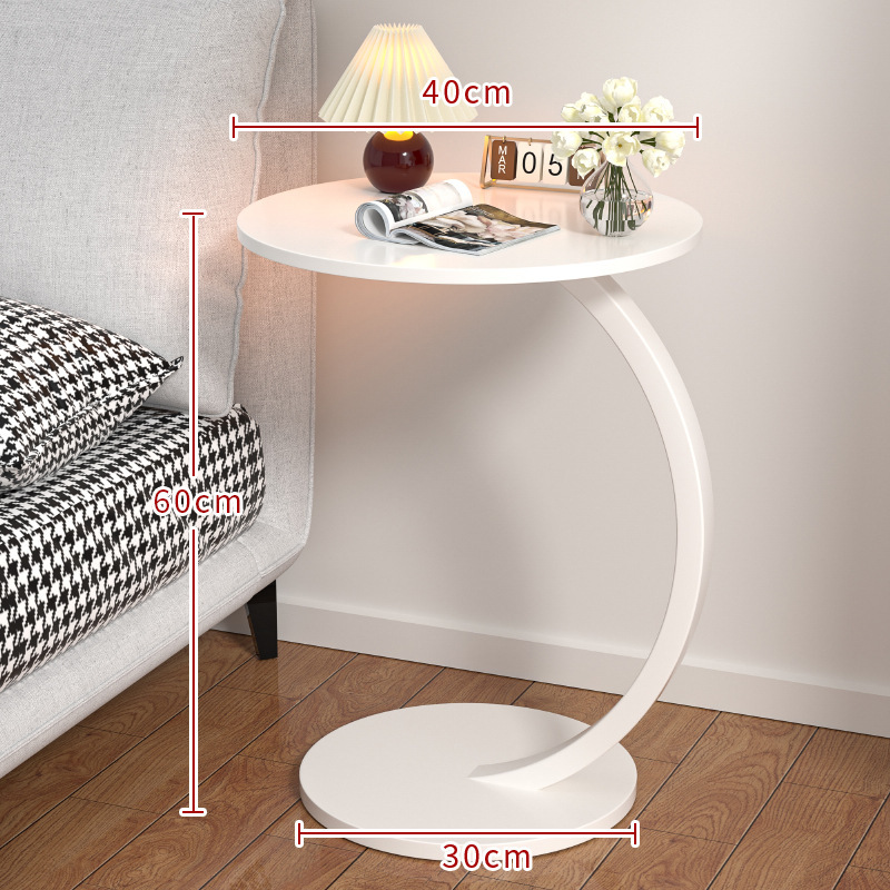 Cadre blanc [blanc chaud] style rond