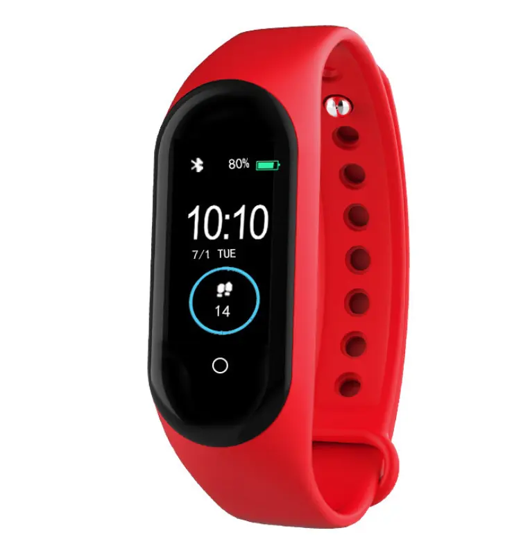 2022 Dropshipping Thể Thao Tracker Wristband Fitness M4 Vòng Đeo Tay Thông Minh Đồng Hồ Với Heart Rate Monitor Pedometer