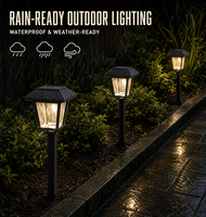 Lampe solaire de jardin résistante à l'eau pour l'extérieur, lumière LED pour aménagement paysager