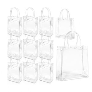 Custom logo Waterproof PCV Shoulder <b>Bags</b> with Snap Closure Transparent Visualization Tote <b>Bag</b> for Women Daily Use - Product Image 3