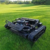 Tondeuse à gazon robotisée à chenilles en caoutchouc, moteur Briggs & Stratton 27HP, directement de l'usine, pour ferme solaire