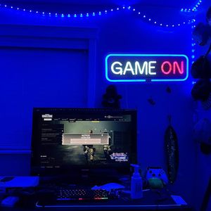 Game On Neon <b>Sign</b> LED Neon Light for Wall Decor USB Powered Dimmable Gaming Neon <b>Sign</b> for Bedroom Game Room - Product Image 5