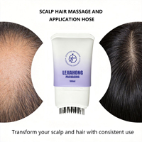 Tube applicateur de massage en PE/PP de 90 ml et 100 ml, flacon applicateur peigne pour cuir chevelu et racines capillaires, tube cosmétique souple personnalisé OEM/ODM