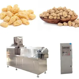 automatic vegetarian soya meat chunks making extruder machine soy nuggets protein food extruder machines plant