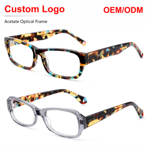 Sunray Vintage Retro Eco Friendly Acetate Handmade Lightweight Durable Classic Unisex Clear Lens Optical Eyeglasses <b>Frames</b> - Product Image 1