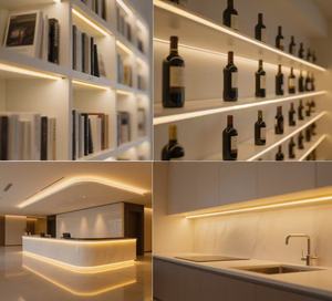 แถบไฟ LED COB รุ่นประหยัดไฟ LED แถบ COB สว่างพิเศษมีความยืดหยุ่นสำหรับ<span class=keywords><strong>ตู้</strong></span><span class=keywords><strong>เสื้อผ้า</strong></span> - Product Image 2