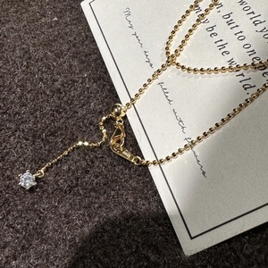 สร้อยคอจี้เงินแท้ S925 สำหรับผู้หญิง ดีไซน์เจ้าหญิงหลบหนี ประดับพวงมาลัยดอกไม้ โบว์ และแหวน ประดับเพชรซิคอนระยิบระยับ หรูหรา - Product Image 5