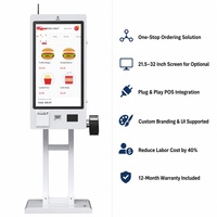 Kiosque de paiement en libre-service avec écran tactile Android RK3568 RK3576, lecteur de carte NFC, support POS, imprimante de reçus, compatible Win10 et Win11