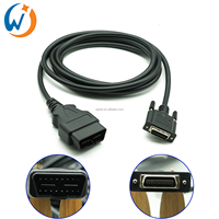 OBD macho a Mdr26 Pin Cable 16 pines macho a MDR Cable de diagnóstico Longitud El color y la interfaz se pueden personalizar Soporte OEM y ODM