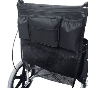 BSCI Factory Multifunction Wheelchair <b>Wheel</b> Storage <b>Backpack</b> Easy Install Mesh Wheelchair Back Bag with Bottle Pocket - Product Image 4