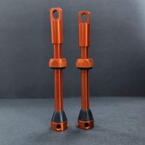 Haute qualité 55mm Tubeless vélo Presta Valve Orange accessoire en alliage d'aluminium pour vélos - Product Image 1