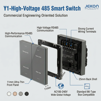 Interrupteur intelligent 4 voies AC110V 250V RS485, intégration transparente avec les systèmes de contrôle centralisé et les systèmes hôteliers