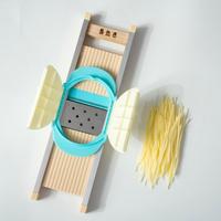 2,5 mm Medium Julienne Mandoline Groentesnijder Hakmes Aardappel Gepatenteerde Uitvinding Handbeschermer Massief Hout Handmatig RVS