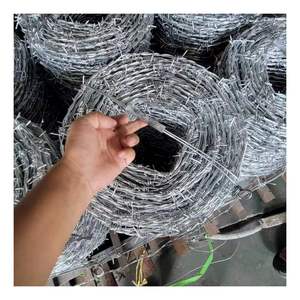 12.5 Gauge galvanizado dois fios arame farpado segurança cerca na Europa - Product Image 5