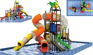 Mini parco giochi in plastica per scivoli all'aperto, attrezzature da gioco per bambini, produttore di scivoli d'acqua scivolo d'acqua per parchi acquatici