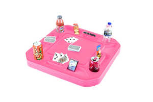 Plateau <span class=keywords><strong>de</strong></span> <span class=keywords><strong>jeu</strong></span> flottant carré rose <span class=keywords><strong>Tapis</strong></span> <span class=keywords><strong>de</strong></span> table <span class=keywords><strong>de</strong></span> <span class=keywords><strong>poker</strong></span> durable <span class=keywords><strong>Tapis</strong></span> <span class=keywords><strong>de</strong></span> <span class=keywords><strong>poker</strong></span> <span class=keywords><strong>de</strong></span> fête <span class=keywords><strong>de</strong></span> piscine non pneumatique <span class=keywords><strong>avec</strong></span> porte-boissons - Product Image 2