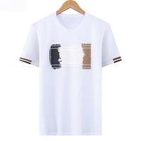 Nouveau T-shirt décontracté pour homme 2026, imprimé, respirant, en pur coton, doux pour la peau, T-shirt épais à manches courtes pour homme
