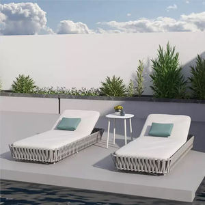 كرسي فاخر في الهواء الطلق أثاث الحديقة ، كرسي صالة وحمام سباحة حديث ، أثاث الفناء ، كراسي الاستلقاء تحت أشعة الشمس من الخيزران الهندي - Product Image 5