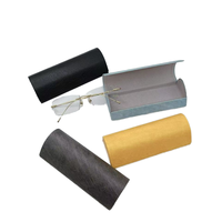 Vente en gros d'étui magnétique portable en métal de haute qualité pour lunettes de soleil fabriquées à la main avec étui à lunettes avec logo personnalisable en cuir PU