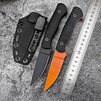 Couteau droit multifonctionnel de survie en milieu sauvage, couteau tactique d'aventure en jungle en acier inoxydable, outils de camping en plein air