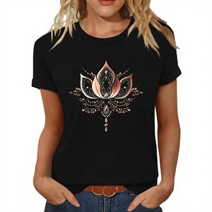Women's <b>Y2K</b> Style Breathable Printed T-<b>shirt</b> with EL Flashing Hollow Logo Design Regular Fit Short-Sleeved Casual Top - Product Image 2
