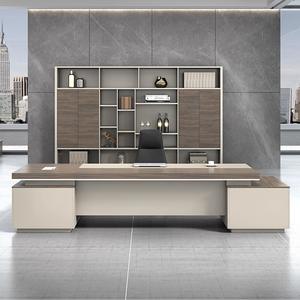 Table de bureau de direction en mélamine en forme de L à la mode Meilleure vente en bois PDG Big Boss employeur Bureau - Product Image 2