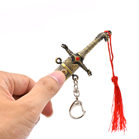 Épée miniature en alliage de zinc de haute qualité, entièrement métallique, jeu d'épée, Oathkeepers, 22 cm, mini katana avec fourreau éjectable