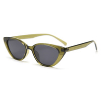Kacamata Hitam Polarisasi Lensa TAC Cat-eye Tr90 Baru, Trendi Unisex Vintage, UV400, Sempurna untuk Foto Jalanan di Instagram