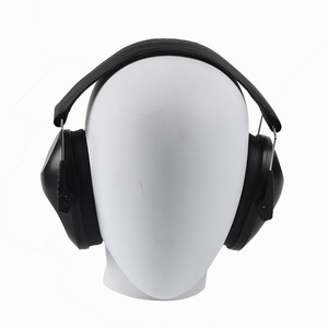Orejeras tipo diadema de plástico negro, plegables, con reducción de ruido industrial, protección auditiva para uso en fábrica - Product Image 5