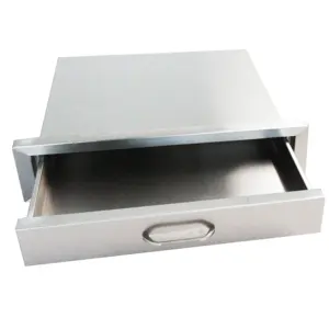 Custom Colors Metal Kitchen Cabinet With 3 Drawer For Outdoor Kitchen BBQ Island SS304 Iron Kitchen Cabinet