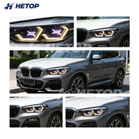 Phares HETOP G01 G02 X3 X4 2018-2022, mise à niveau personnalisée spéciale, style OSS, style RGB, LED DRL avant uniques, Plug and Play pour BMW