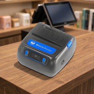 Impresora térmica de etiquetas sin tinta Bluetooth 203DPI, rollo de papel de 30-80 mm, batería de 2600 mAh para impresión de etiquetas de inventario minorista - Product Image 2