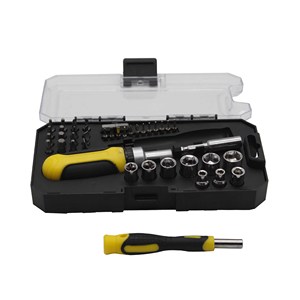 Juego de Herramientas Manuales de 41 Piezas para Reparaciones en el Hogar, Juego de Destornilladores, Puntas y Vasos, Herramientas de Regalo en Promoción - Product Image 1