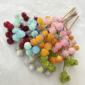 Flores Artificiales de Alta Calidad, Flor de Bola Espinosa de Plástico, Flor de Hortensia de 61 cm para Decoración de Bodas, Centro de Mesa - Product Image 2