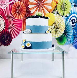 Ensemble de 3 supports à gâteau <span class=keywords><strong>en</strong></span> <span class=keywords><strong>verre</strong></span> <span class=keywords><strong>trempé</strong></span> écologiques transparents de 9, 11 et 13 pouces, présentoir à cupcakes pour table de dessert, plateau de service - Product Image 5