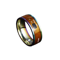 Bague connectée NFC intelligente, bague RFID tendance pour téléphones iOS et Android, 13,56 MHz, pour carte de visite et carte de membre