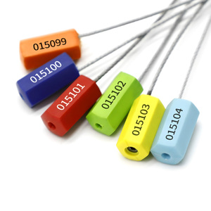 Sello de Seguridad de Alambre de Acero de Color con Número Secuencial, Sello de Cable a Prueba de Manipulación para Contenedores y Logística - Product Image 5
