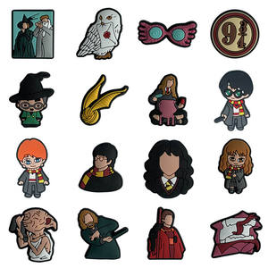 Vente chaude Sabot Ornements En Gros Personnalisé Souple PVC <span class=keywords><strong>Harry</strong></span> Chaussure Charmes Magique Chaussure Décoration Boucle pour Sabot - Product Image 2