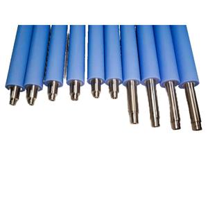 Tùy biến vật liệu xử lý các bộ phận thiết bị băng tải con lăn ánh sáng màu xanh PU tráng con lăn - Product Image 2