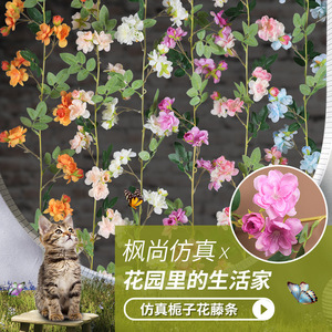 Fleurs artificielles en soie de gardénia, 45 pièces, pour décoration de mariage, mur, bureau, bouquet - Product Image 1