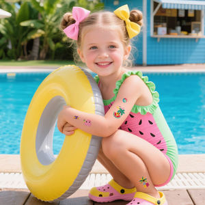 Pegatinas de Tatuajes Temporales Personalizables para el Cuerpo, para Hombres y Mujeres, Recuerdos para Fiestas en la Piscina, Verano 2025, Pegatinas de Tatuajes Mate - Product Image 3