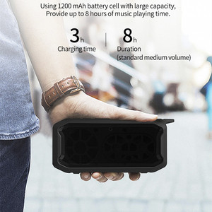 ไมโครโฟนในตัว รองรับ TF/USB แบตเตอรี่ 1000-2000mAh ระบบเสียง DTS ลำโพงไร้สายแบบพกพา IPX7 สำหรับใช้งานกลางแจ้ง - Product Image 6