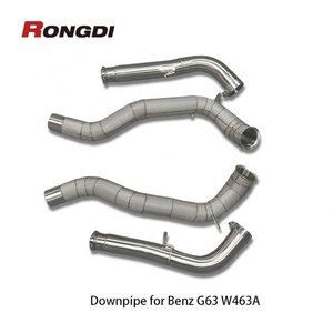 304ท่อไอเสียสแตนเลสหนา1.5มม. สำหรับ Mercedes-Benz AMG W463A G63 4.0L V8 2019 M177 - Product Image 1