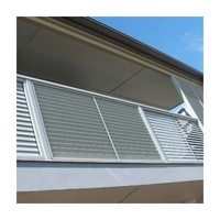 Panneau mural décoratif en aluminium à persiennes, imperméable, léger, durable, ventilation, économie d'énergie, taille personnalisée, OEM ODM